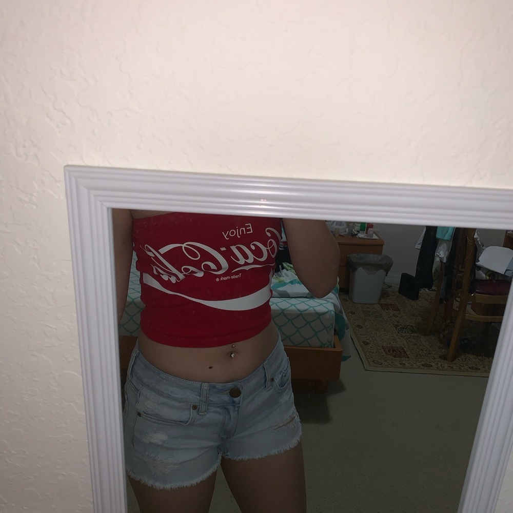 Light Wash Ripped Shorts
